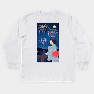 Fireworks Kids Long Sleeve T-Shirt